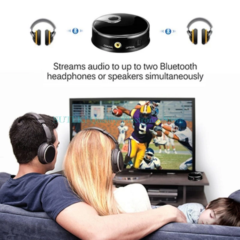 

Dual Stream Bluetooth Transmitter Digital Optical Fiber Wireless Audio Adapter