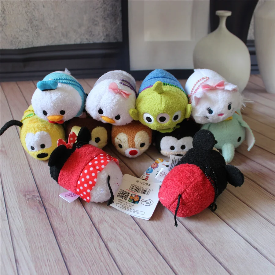 12 шт. плюшевый Tsum мини 9 см мультфильм животных брелок Peluche аниме Brinquedos Para Bebe Oyuncak игрушки очиститель экрана для смартфонов