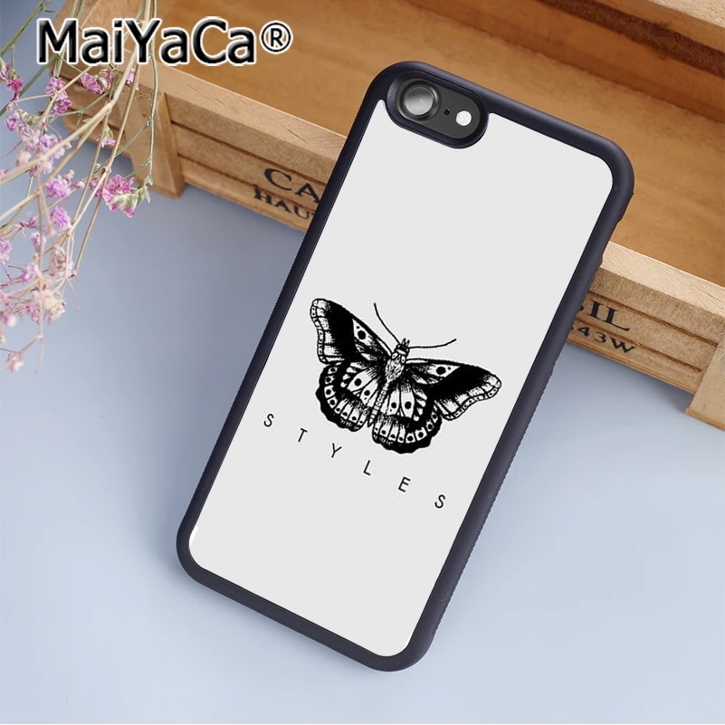 Чехол для телефона MaiYaCa harry styles one direction butterfly tattoo iPhone 5 6 s 7 8 plus 11 pro XR XS max Samsung S6 S7 edge S8 |