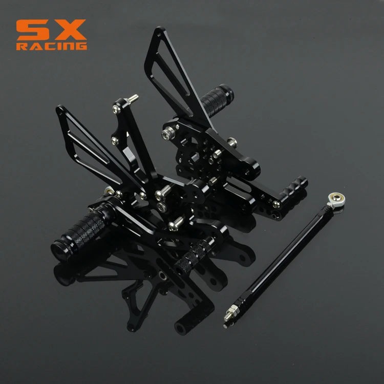 

Motorcycle Aluminum adjustable Billet Foot Pegs Foot Pedals Rest For SUZUKI GSXR1000 GSXR 1000 GSX1000R 2007-2008