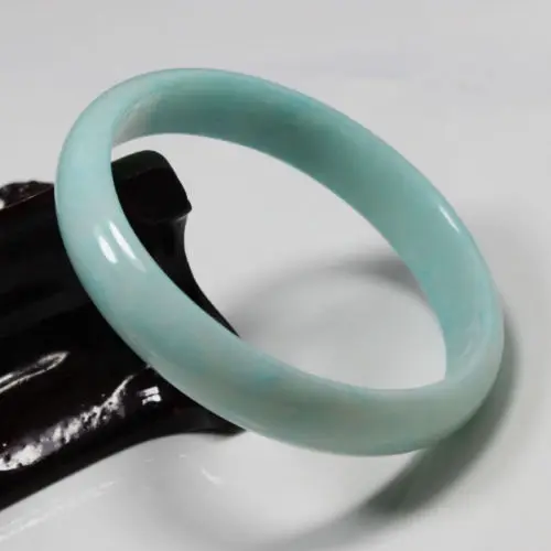 

2332 Beautiful Chinese Baby Blue Nephrite Jade Gems Bracelet Bangle