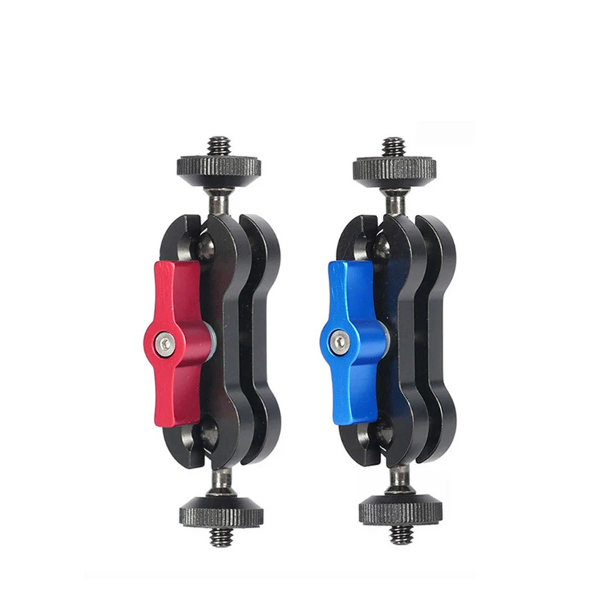 

CNC Aluminum Alloy Arm Bracket Adaptor Holder with Ball Head for DSLR Stand Support with 1/4inch Screw for Gopro Hero Camera