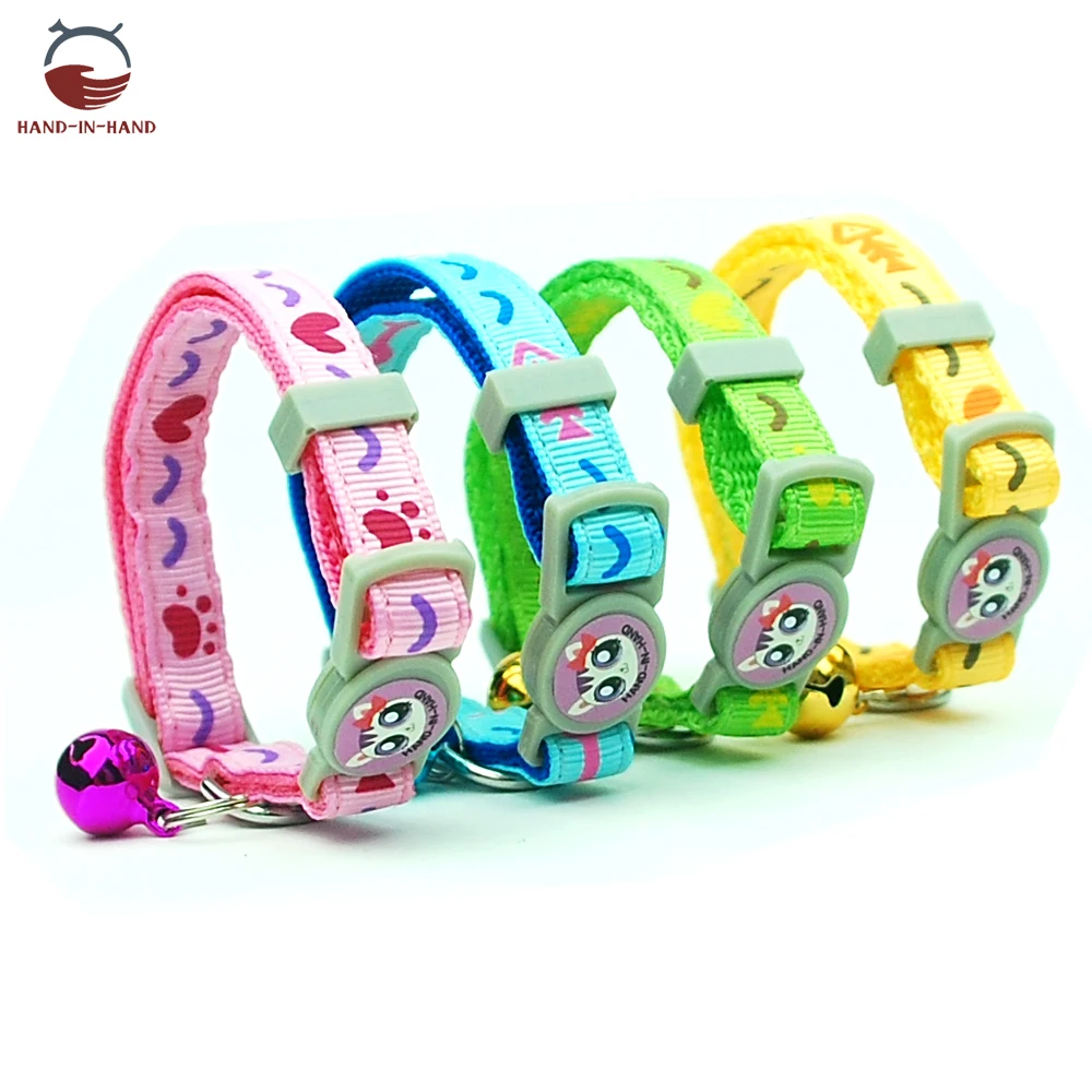 Cat Collar Pet Product Collar Safety Buckle Quick Release Cartoon printed Collar