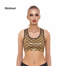 Qickitout бюстгальтер женские весы русалки бюстгальтер сексуальный бюстгальтер пуш-ап женский виброустойчивый фитнес бюстгальтер топ топы на бретелях