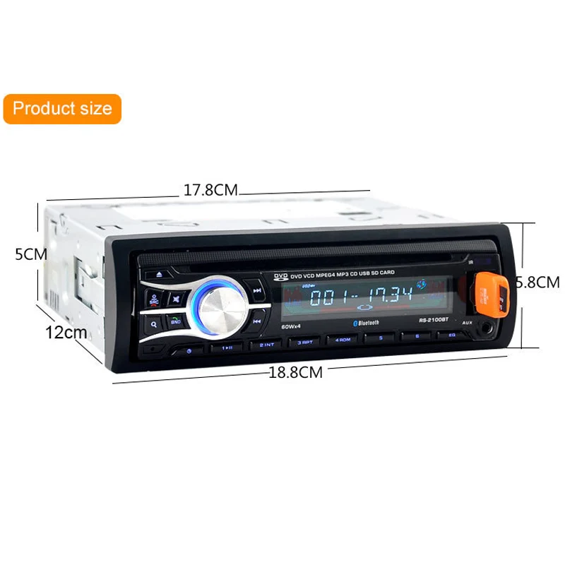 

2018 Auto Parts CD Player Displayer High Definition Car Radios with Navigation DVD Player Car Bluetooth MP3/FM Radio Function