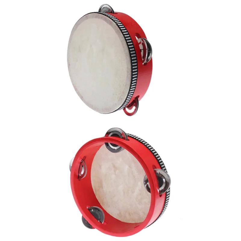 Educational Red Musical Beat Instrument Hand Drum Children Toy Gift