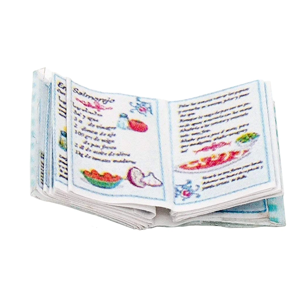 

Odoria 1:12 Miniature Blue Cook Book Dolls' Accessories Dollhouse Decor For Study Room
