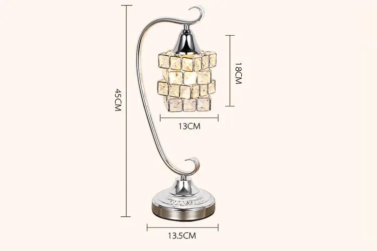 Современные хрустальный магический куб Спальня тумбы Настольные светильники Кристалл Кабинет стол светотехника Гостиная Лампы для чтения лампа