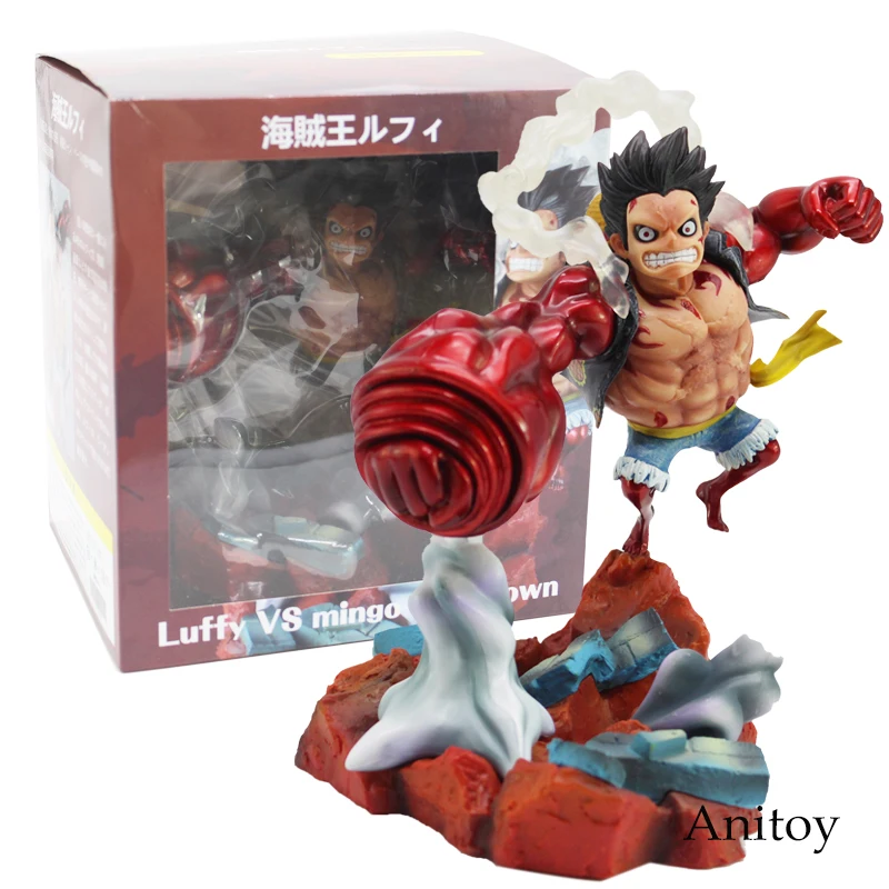 Одна штука Луффи против Mingo Doflamingo Боевая версия. Четвёртая Шестерня Luffy ПВХ фигурка игрушка 11-14 см