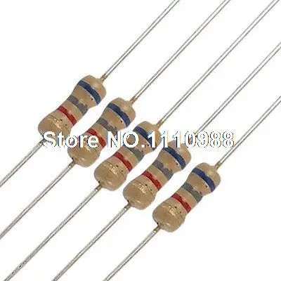 

50 x Resistors 6.8K ohm OHMS 1/4W 250V 5% 6K8 Carbon Film