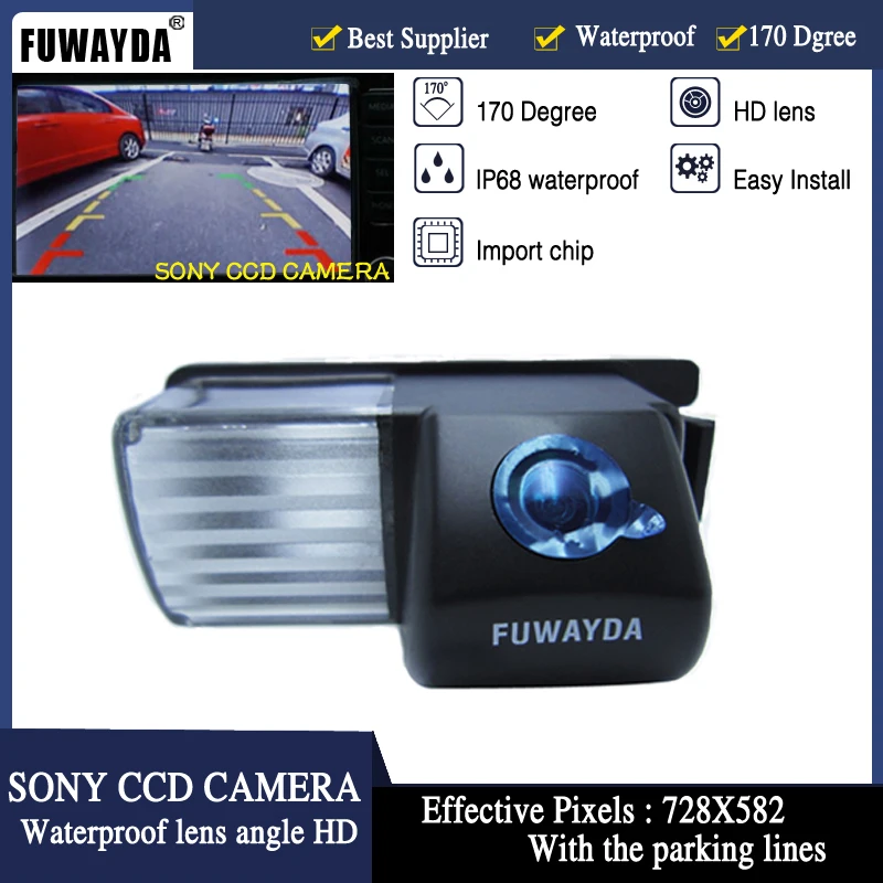 

FUWAYDA SONY CCD Chip Car Rear View Reverse Backup CAMERA for NISSAN Versa Pulsar Cube 350Z 370Z GT-R Infiniti G35 G37 HD