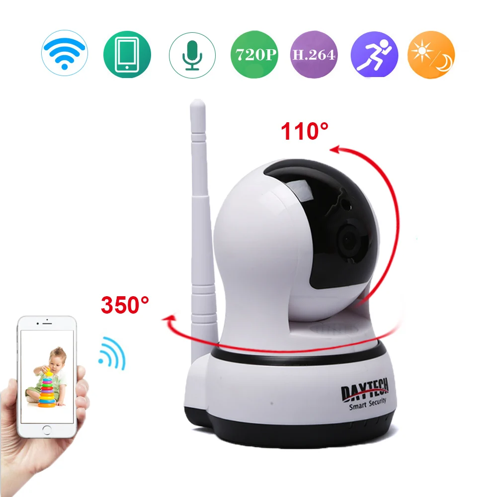 bilder für DAYTECH Ip-kamera WiFi Startseite Überwachung Überwachungskamera Tag Nachtsicht Zwei-wege Audio Drahtlose HD Netz MonitorDT-C102B bilder für DAYTECH Ip-kamera WiFi Startseite Überwachung Überwachungskamera Tag Nachtsicht Zwei-wege Audio Drahtlose HD Netz MonitorDT-C102B