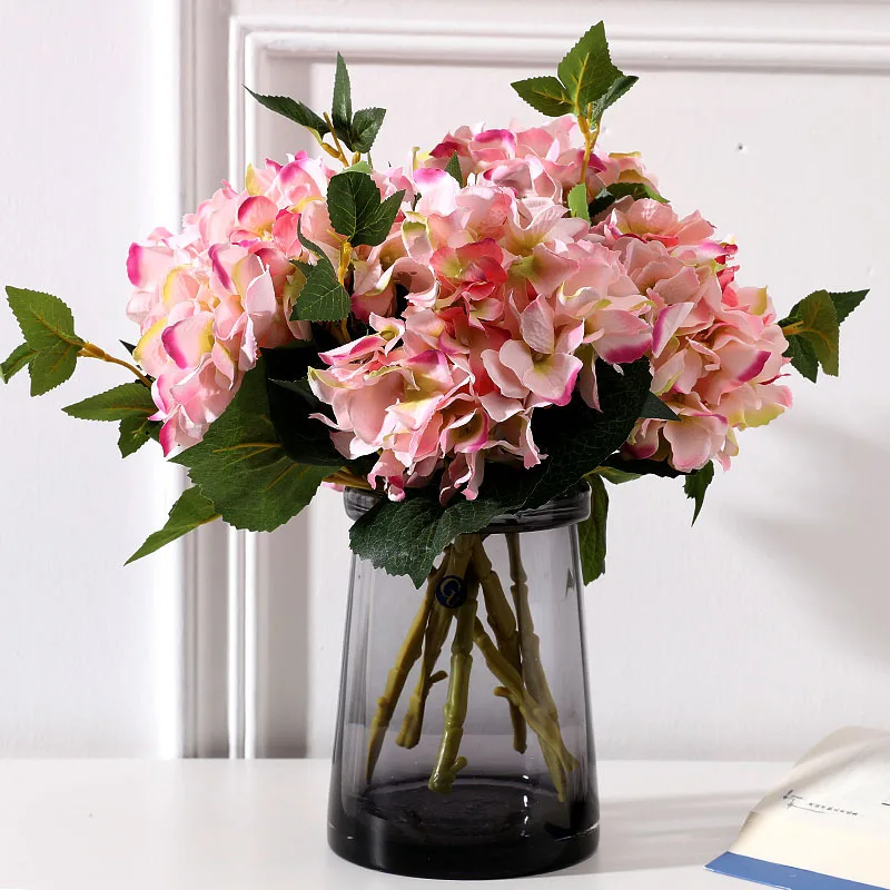 Flone Artificial Silk Flower Branch California Hydrangea Flowers Fake Flowers Wedding Party Accessories Living Room Decoration (11)