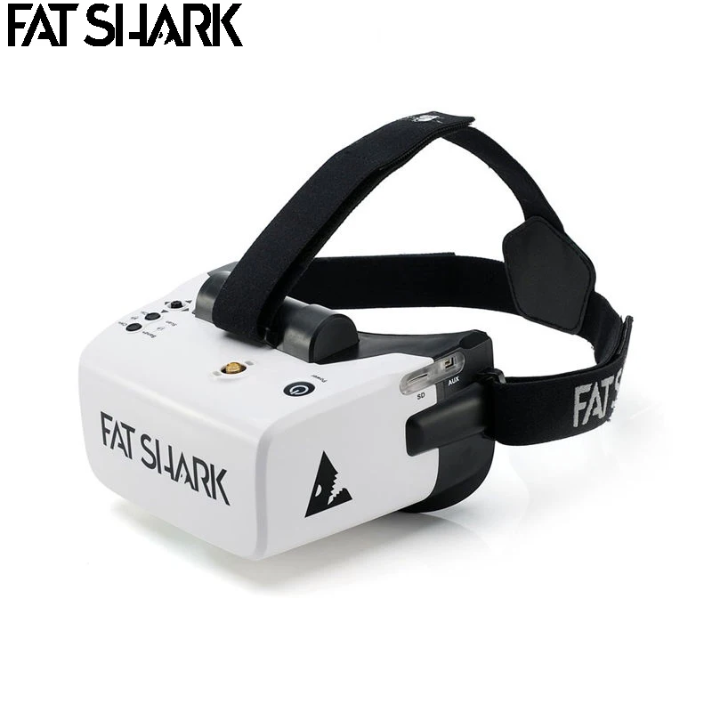 Skup FatShark Scout 4 Cal 1136x640 NTSC PAL Auto wybór wyświetlacz gogle fpv zestaw słuchawkowy wideo wbudowana bateria DVR