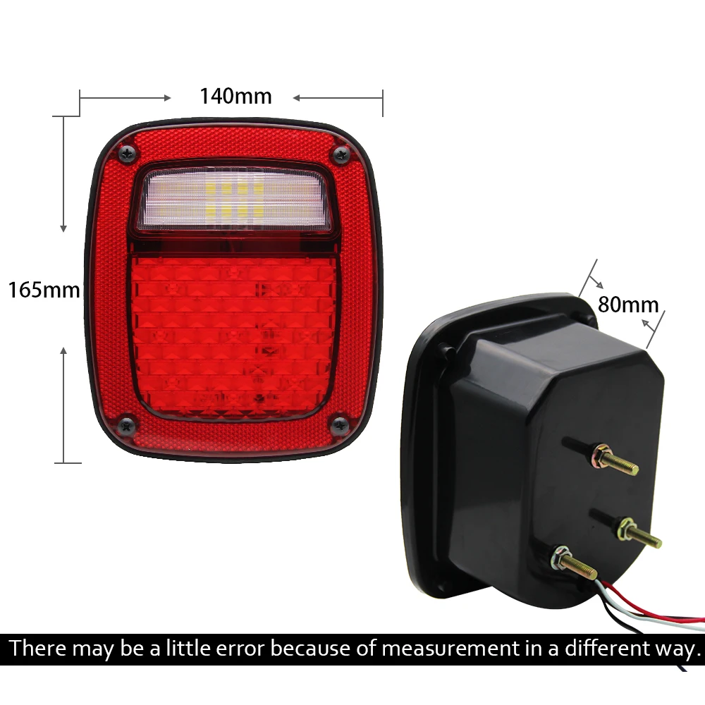 CO LIGHT 1 пара светодиодных задних фонарей тормозное освещение для вождения Jeep Wrangler