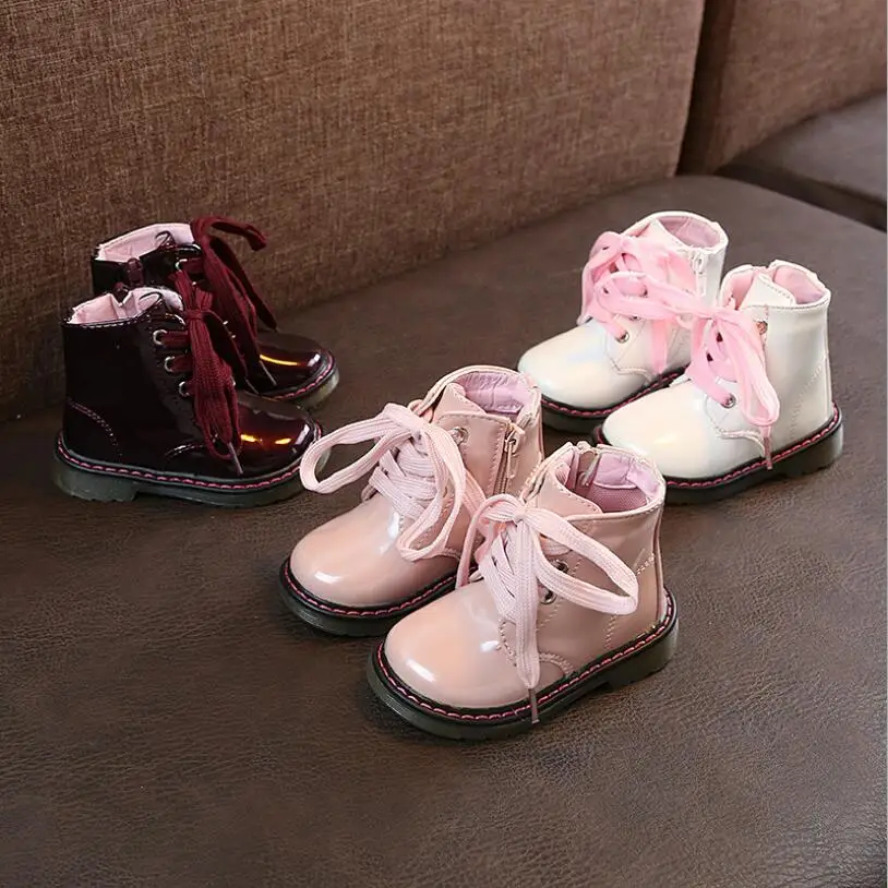 

2019 Girls Martin Boots Shoes For Girls Children Warm Boots Fashion Soft Bottom Boys Girls Boots Non-slip Kids Sneakers