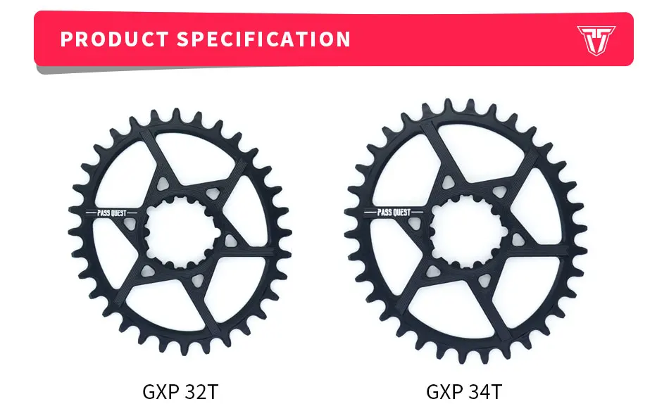 Пасс QUEST SRAM gx xx1 eagle GXP MTB овальная узкая широкая Цепь 32 T-38 T велосипедная Звездочка для велосипеда/цепное колесо 3 мм офсетный коленчатый набор