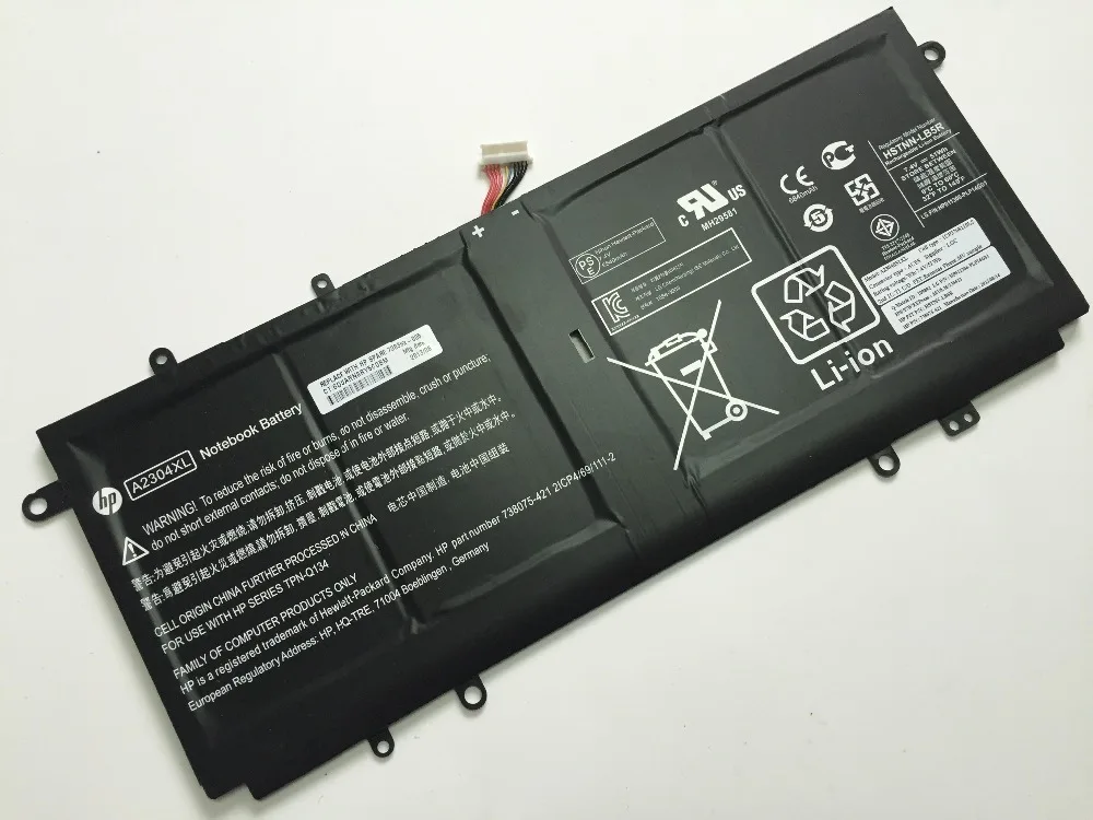 New genuine original Battery for HP CHROMEBOOK 14-Q A2304XL HSTNN-LB5R HQ-TRE 71004 7380-421 TPN-Q134 738392-005 7.5V 51WH | Компьютеры и