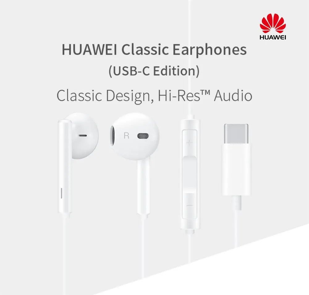 Официальный Huawei CM33 наушники USB C стерео типа в ухо Hearphone гарнитура микрофон