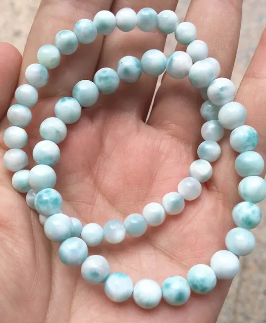 High Quality Larimar Bracelet Natural Mens Womens High Quality Larimar Bracelet Natural Mens Womens Gift Genuine Jewelry Blue