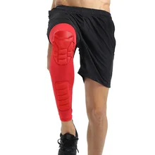 1 шт. дышащие мужские длинные баскетбольные наколенники с Сотами, наколенники для ног, наколенники для голени, защитные наколенники, спортивные наколенники