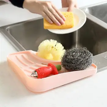 

Shelf Kitchen Sink Dish Drain Rack Bathroom Soap Sponge Holder