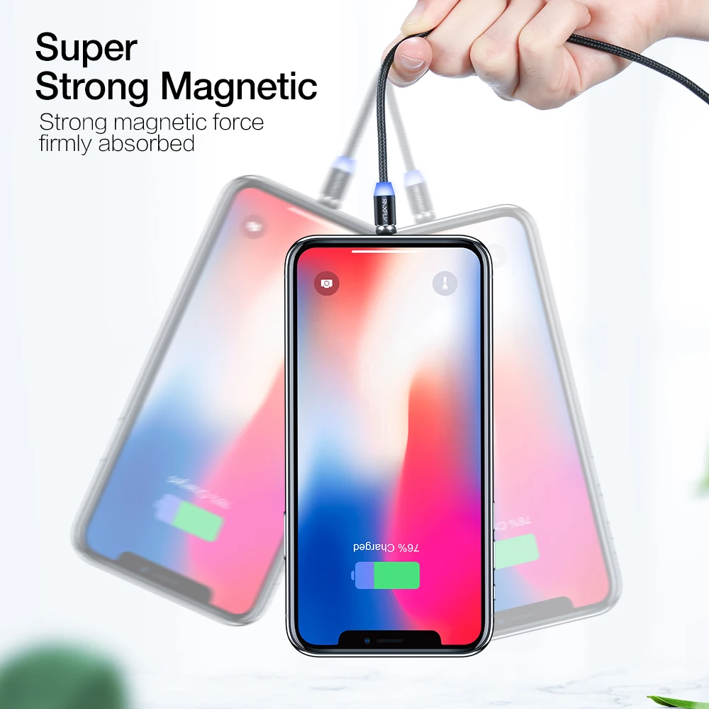 RAXFLY Magnetic USB Cable Type C Lightning Cable Magnet Charger For iPhone XS Max XR Samsung S9 Magnetic Micro USB Charging Wire RAXFLY Magnetic USB Cable Type C Lightning Cable Magnet Charger For iPhone XS Max XR Samsung S9 Magnetic Micro USB Charging Wire