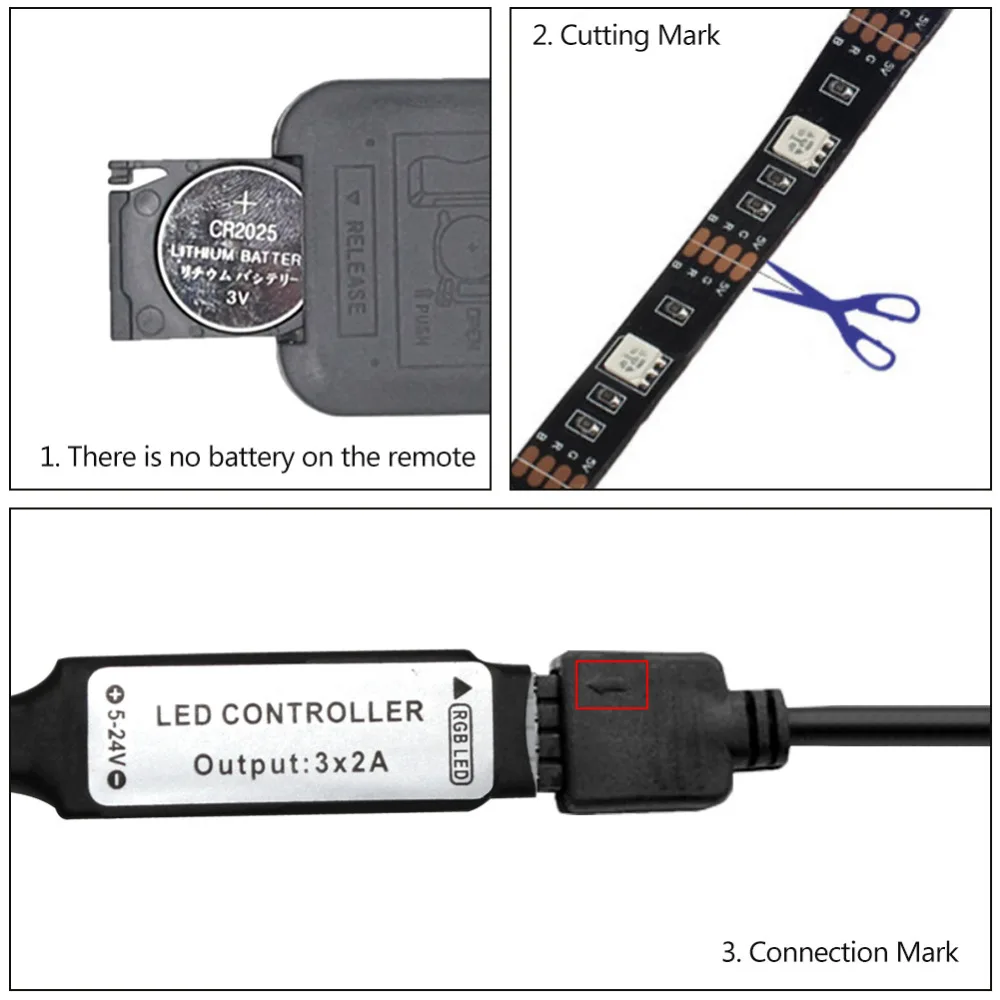 Гибкая светодиодная лента с питанием от USB 5 в постоянного тока 50 см 1 м 2 3 5050 RGB IP65