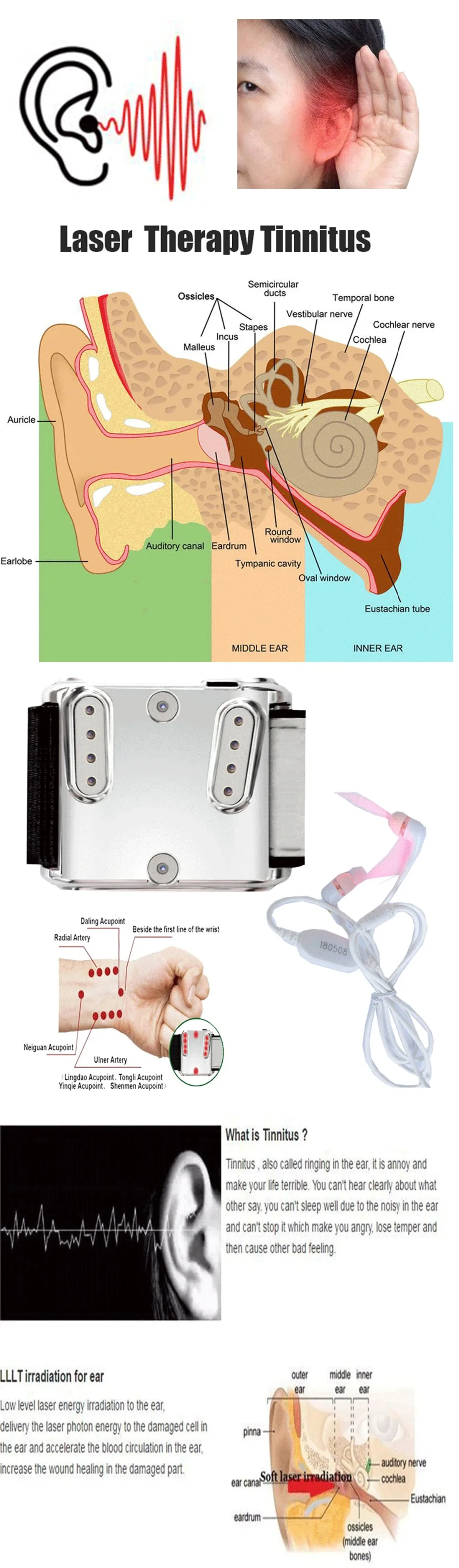 Медицинский Прибор Weber, лазерные часы, лечение в ушах, лазерная терапевтическая акупунктура, часы, лазерная терапия, диабет, отит, медиа