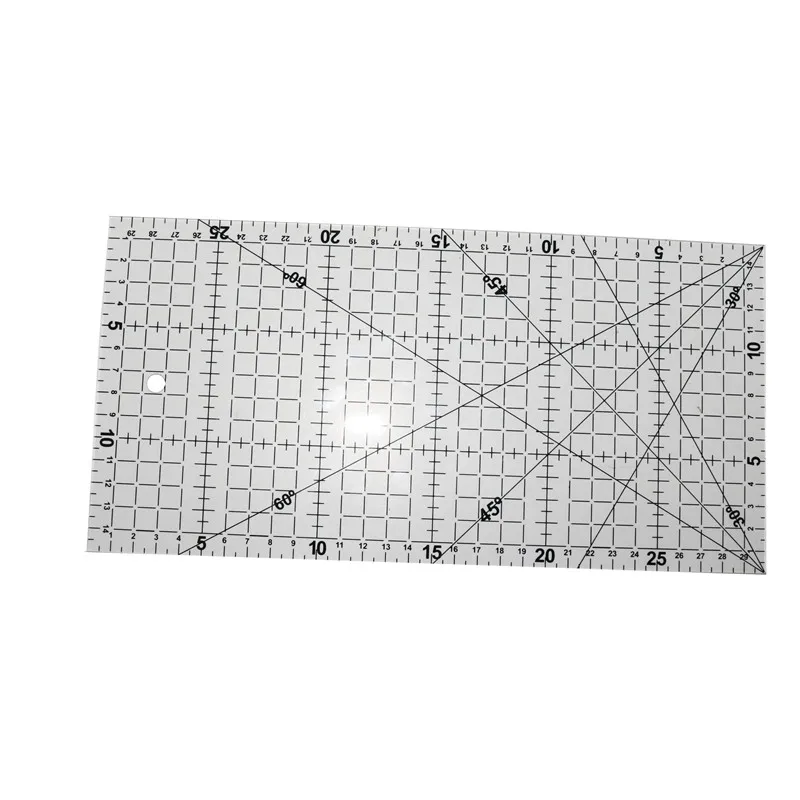 

1 pcs Acrylic transparent Patchwork Ruler 30cm * 15cm*0.5mm School office student drawing ruler DIY hand Sewing Tools Rulers