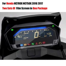 Dois Conjuntos de Telas de Cinema Em Um Pacote Para Honda NC750 NC750S NC750X NC700 S X NC700S NC700X 2014-2017 película de Proteção de Tela