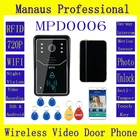 Best Price as low as $103.38 Hot Selling Touch Key WiFi DoorBell Wireless Video Door Phone Home Intercom System IR RFID Camera D6a