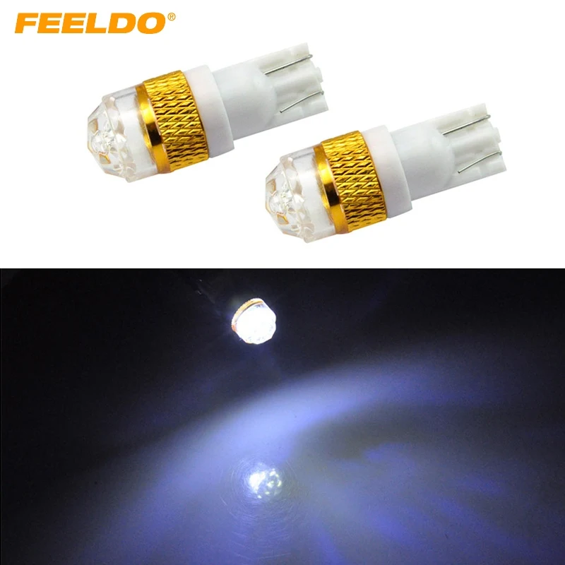 FEELDO 1 шт. мощность белый T10 194 168 5730SMD 2Led s призматическая поверхность Автомобильные