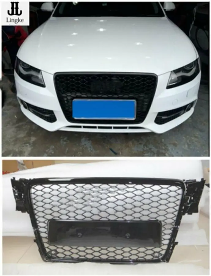 

HONEYCOMB SPORT MESH RS4 STYLE HEX GRILLE GRILL BLACK FOR AUDI A4/S4 B8 8 09-12