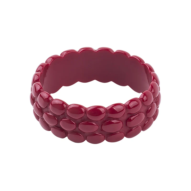 Trendy Resin Cuff Engraved Stone Bracelet Bangles for Women Statement Fashion Acrylic Bracelet Female Simple Charm Party Jewelry (4)