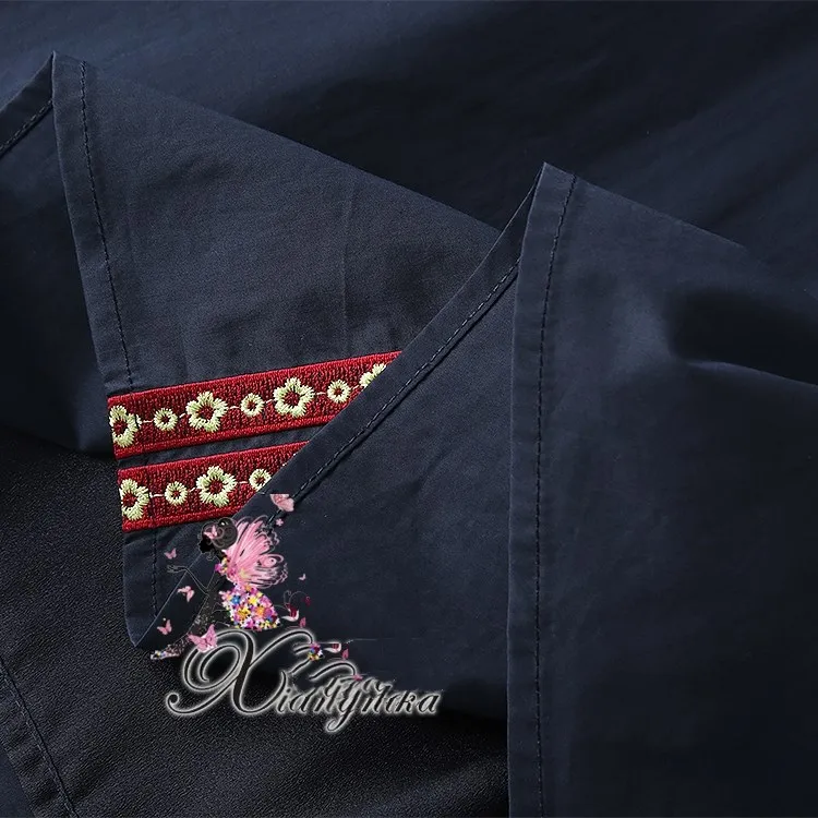 Видеть оранжевый Винтаж летний комплект Вышивка Florals комплект из 2 частей Для женщин 2018 Aumtumn Show рубашка юбка набор SO5751
