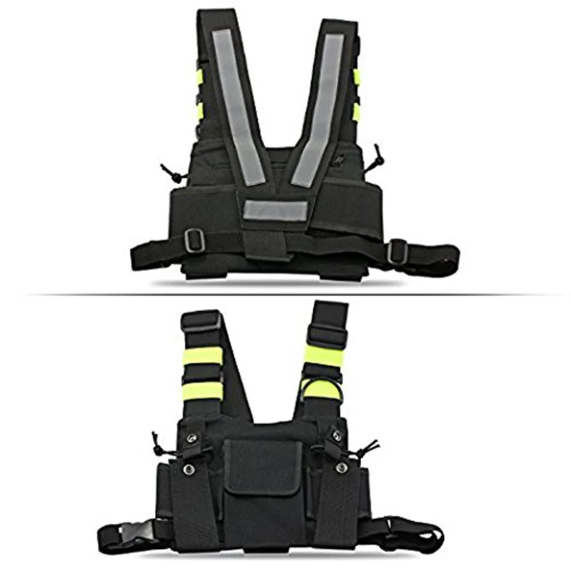 Radio Harness chest Front Pack Pouch Holster Vest Rig Carry bag for Baofeng UV-5R UV-82 UV-9R BF-888S TYT Motorola Walkie Talkie (3)