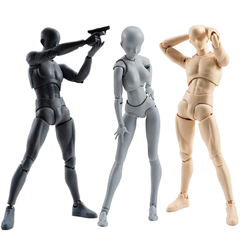 SHFiguarts BODY KUN BODY CHAN High Quality Grey Color Ver Black PVC Action Figure Collectible Model