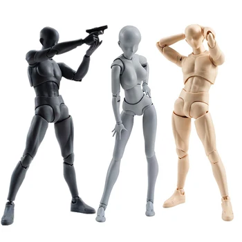 

SHFiguarts BODY KUN / BODY CHAN High Quality Grey Color Ver Black PVC Action Figure Collectible Model Toy