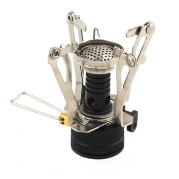 

New Portable Outdoor Picnic Gas Foldable Camping Mini Aluminum Alloy Gas Stove Case With A Box Camping Equipment new