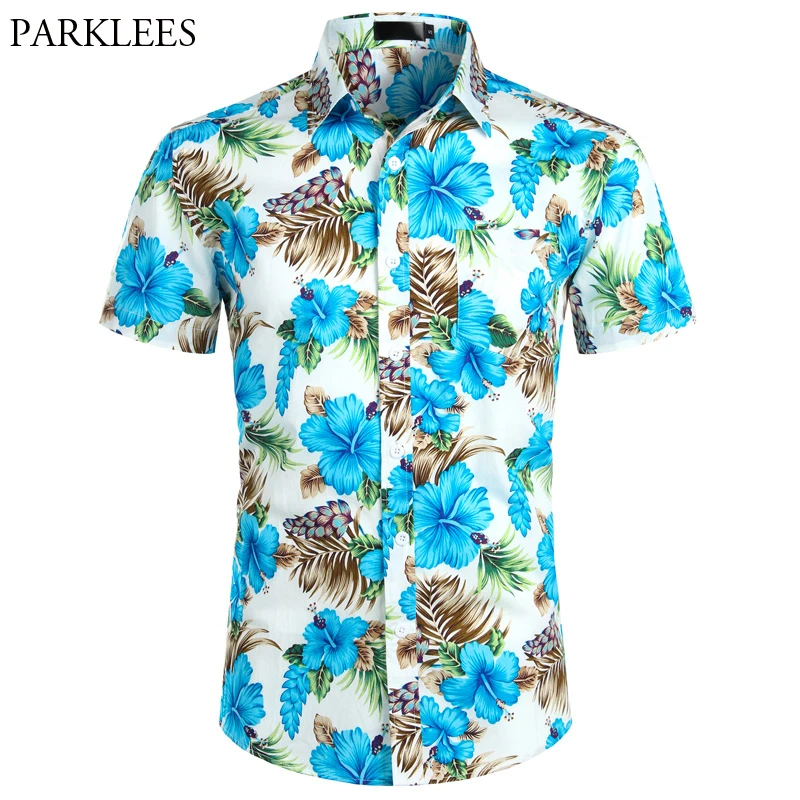 Short Sleeve Floral Printing Slim Casual Hawaiian Blouse Tops Eolgo Mens Fashion Summer Shirts Short Sleeve Floral Printing Slim Casual Hawaiian Blouse Tops Eolgo Mens Fashion Summer Shirts