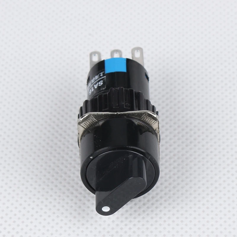 YOLO 16mm self locking 3 pins 2 positions knob switch rotary switch for