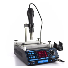 Паяльная станция BGA PCB для подогрева и распайки ИК-станция предварительного нагрева воздушная паяльная станция ЖК-Регулируемая электронная фена