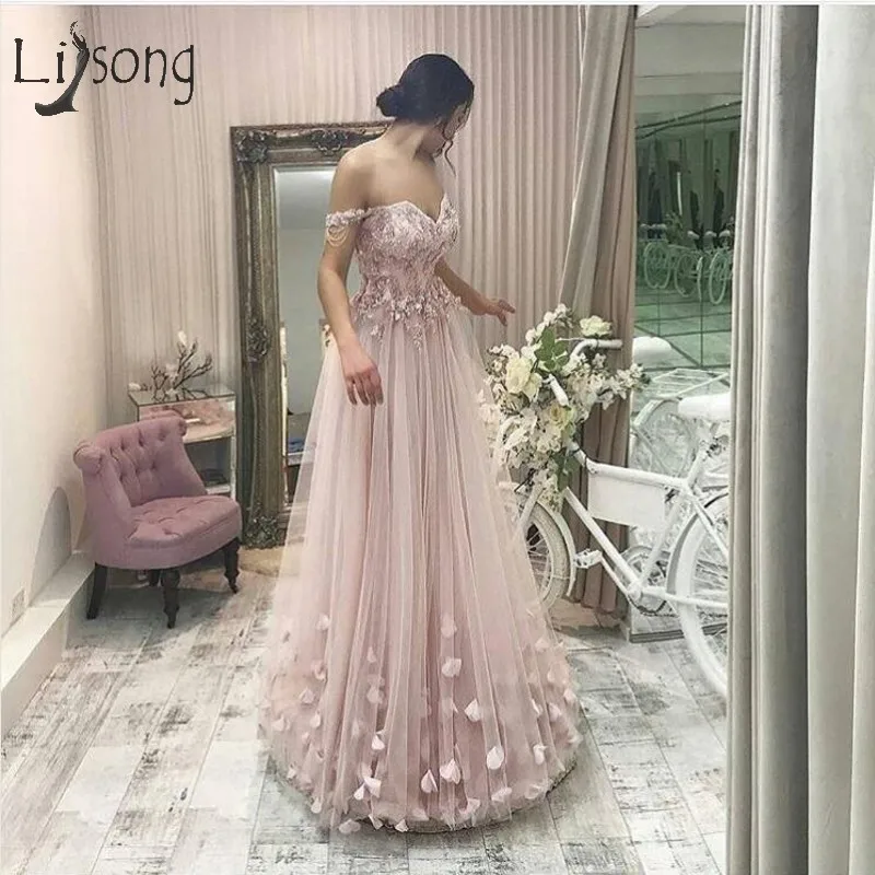 Милое розовое 3D цветочное длинное платье для выпускного вечера, элегантное кружевное платье с бисером, милое кружевное платье для выпускного вечера, торжественное платье Abendkleider