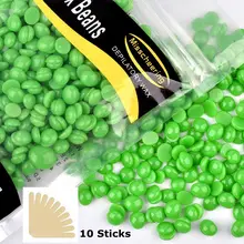 100 г/3,5 унций Твердые восковые бобы безболезненное удаление волос Вощеные бусины Stripless депиляционный воск для груди, ног, лица воском 9 ароматов