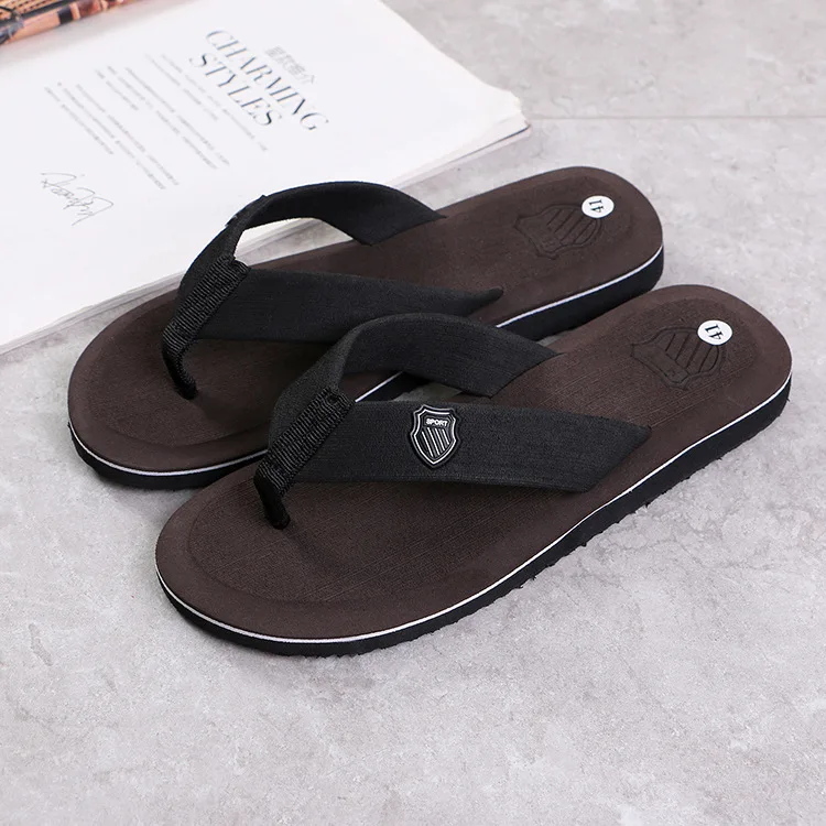 Men Summer Flip Flops Beach Sandals Anti-slip Casual Flats Shoes High Quality Slippers Zapatos Chanclas De Hombre Wholesale