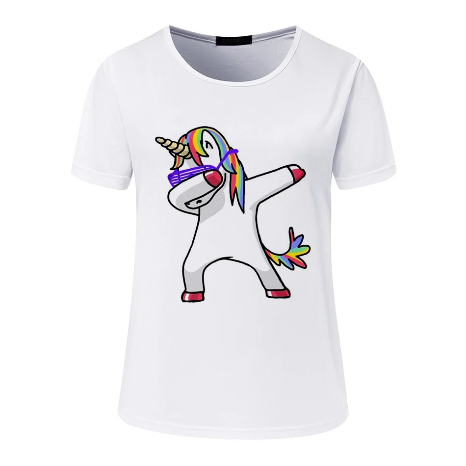 Dabbing-Unicorn-Women-T-Shirt-Short-Sleeve-O-Neck-Tops-Fashion-Cartoon-Printed-Hip-Hop-Tee (1)