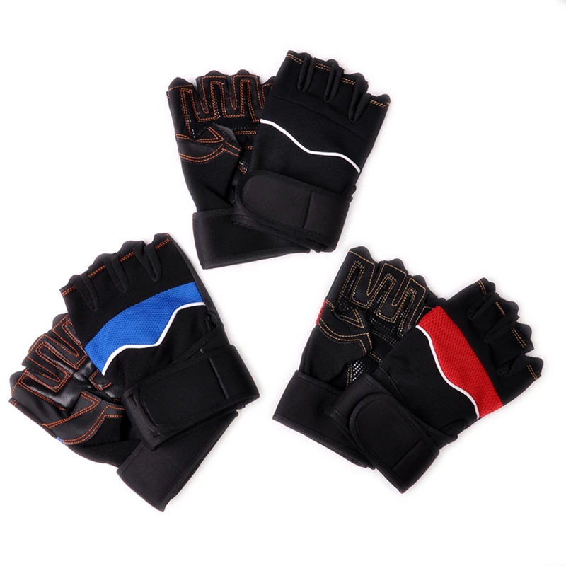 

1 Pair Half-Finger Sport Gloves Hiking Glove One Size Exercise Training Wrist Fitness Weight Lifting Gloves Anti-Slip Glove