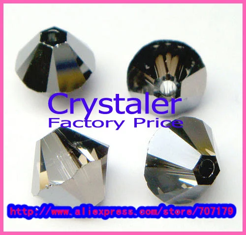 

~!! 5301# Grade AAAA sliver color 3mm 4mm 5mm 6mm 8mm Crystal Bicone Beads
