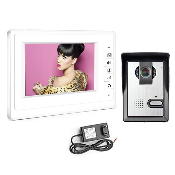 

7 inch Color Video door Phone Doorbell Intercom System Home security Weatherproof Night Vision Camera